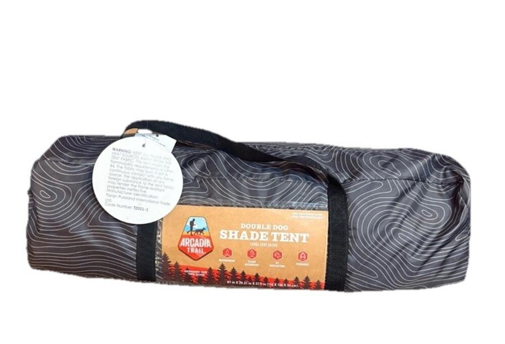 Arcadia Trail Outdoor Double Dog Shade Tent 67” X 39.37” X 37.5” New With Tags